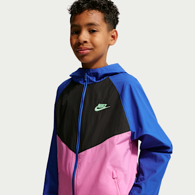 Nike Sportswear Windrunner Big Kids' Hooded Repel Jacket. Nike.com